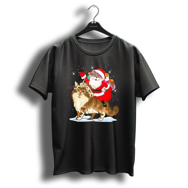 Cat Christmas Santa Caticorn Unico With Festive Cats In Santa Suit And Unicorn Horn T Shirt 1 t shirt 1