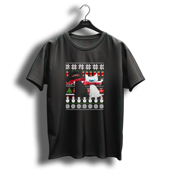 Cat Origami Ugly Christmas Sweater Cute Paper Folding T Shirt 1 t shirt 1
