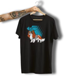 Cavalier King Charles Pirate Funny Halloween Dog T-Shirt