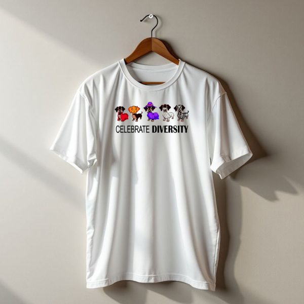 Celebrate Diversity Dachshunds Funny Halloween Costumes 129 T Shirt t shirt 1