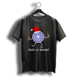 Cell E Brate Funny Biology Cell Celebrate Christmas T-Shirt