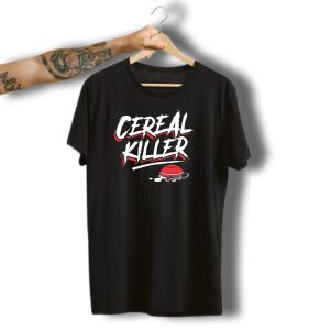 Cereal Killer Funny Halloween Costume Spooky Red Bowl T-Shirt