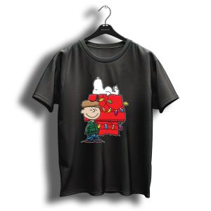 Charlie Brown Snoopy Christmas Lights Holiday Peanuts T Shirt