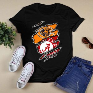 Chicago Bears Alabama Crimson Tide Crossover T Shirt