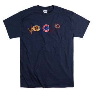 Chicago Bears Chicago Cubs South Carolina Gamecocks Love T-Shirt