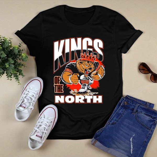 Chicago Bears Kings Of The North Mascot T Shirt Style 1 Black 1