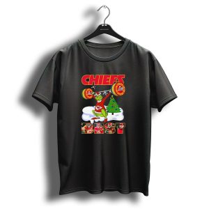 Chiefs Grinch Lifting Weights Christmas Tree Nfl 2025 Best T-Shirt