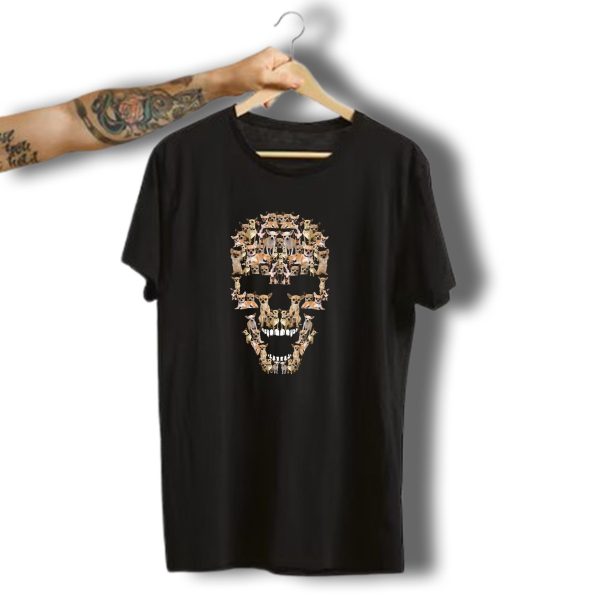 Chihuahua Dog Skull Funny Halloween Costume T Shirt t shirt 1