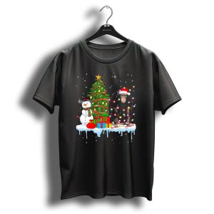 Chimpanzee Santa Lights Christmas Tree Snowman Presents T Shirt