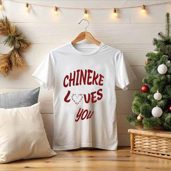 Chineke Loves You Heart Design Christmas T Shirt 1 t shirt 1 Pittsburgh Steelers Unicorn Merry Christmas Knitted Ugly Sweater 1