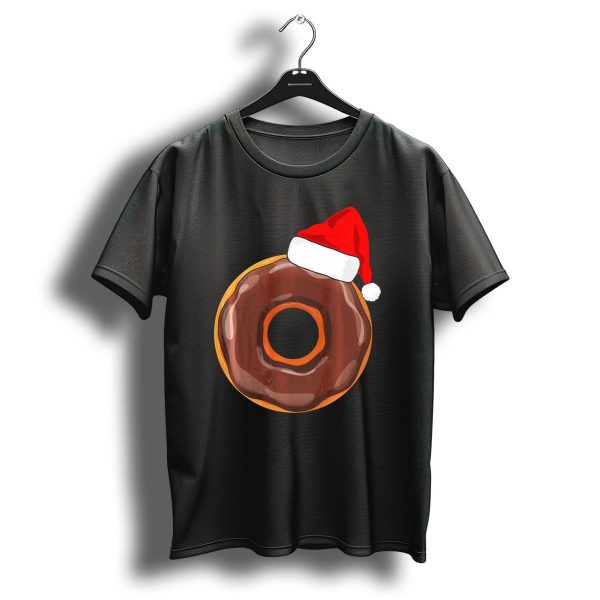 Chocolate Donut Santa Hat Matching Chris Christmas T Shirt 1 t shirt 1