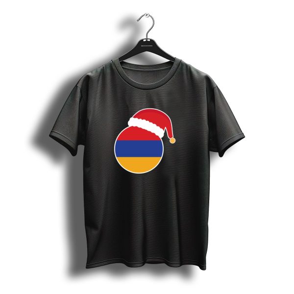 Christmas Armenia Flag Santa Claus Hat T Shirt t shirt 1