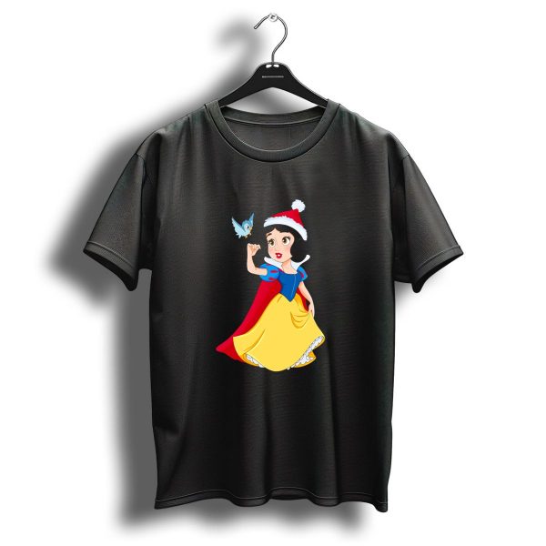 Christmas Baby Princess Snow White With Cute Little Bird T Shirt 1 t shirt 1