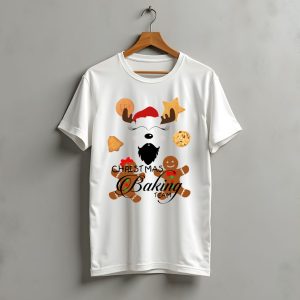 Christmas Baking Team Reindeer Santa Cookies Gingerbread T-Shirt