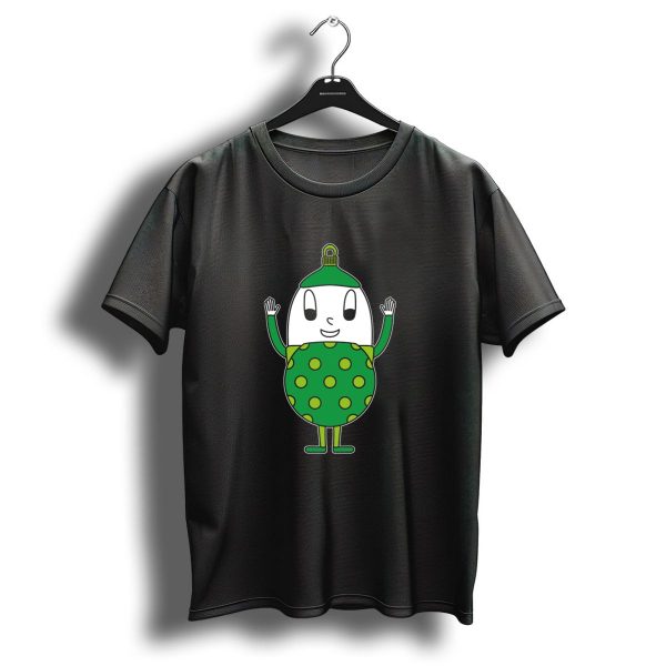 Christmas Ball Green Dotted Egg Character T Shirt 1 t shirt 1