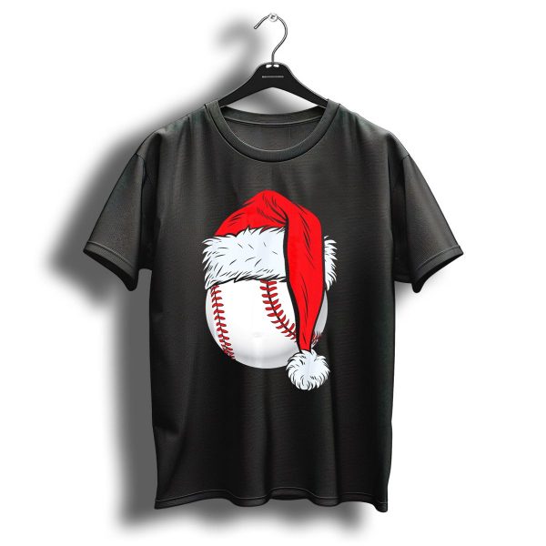 Christmas Baseball Ball Santa Hat T Shirt 1 t shirt 1