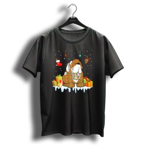 Christmas Bernard Dog With Presents And Festive Decorations T-Shirt