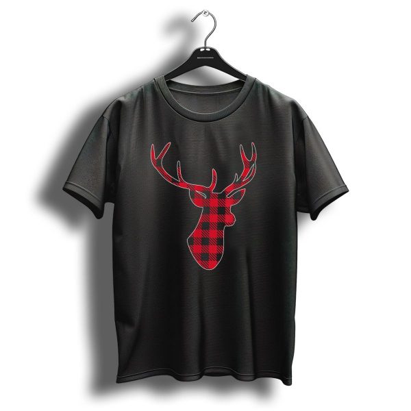 Christmas Buffalo Plaid Deer T Shirt 1 t shirt 1