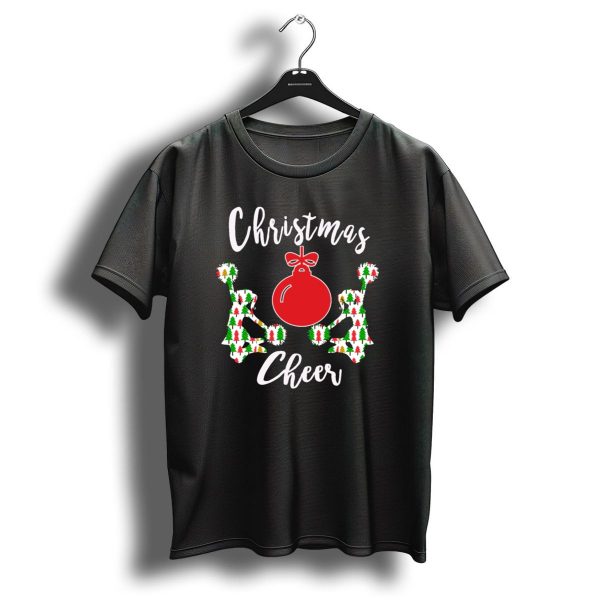Christmas Cheer Leading Festive Pom Pom T Shirt 1 t shirt 1