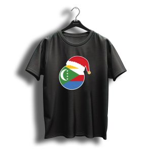 Christmas Comoros Flag Santa Hat T-Shirt