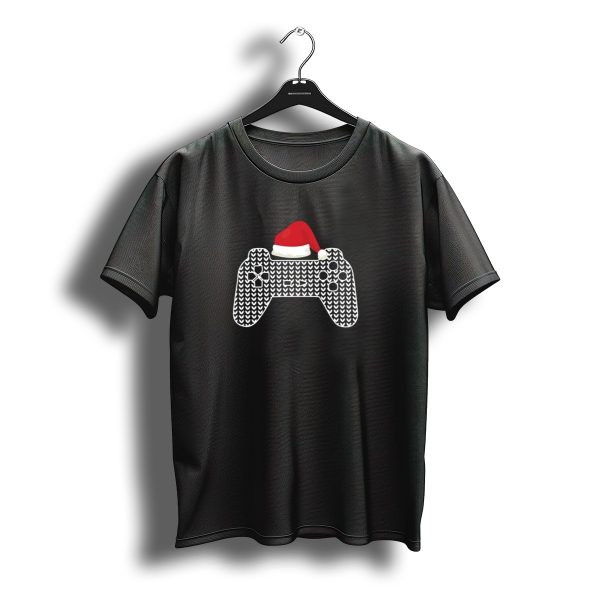 Christmas Controller Sweater Pattern Santa Hat T Shirt t shirt 1