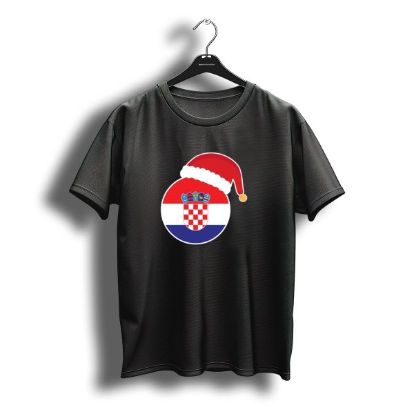 Christmas Croatia Flag Santa Claus Hat T Shirt t shirt 1