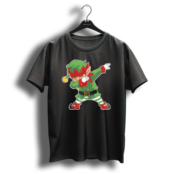 Christmas Dabbing Elf Funny Holiday Dance Pose T Shirt 1 t shirt 1