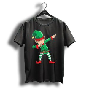 Christmas Dabbing Elf Squad Festive Dance Gesture T-Shirt