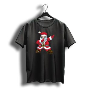 Christmas Dabbing Santa With Sunglasses T-Shirt