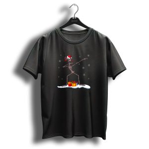 Christmas Dabbing Siren Head With Santa Hat And Gifts T Shirt