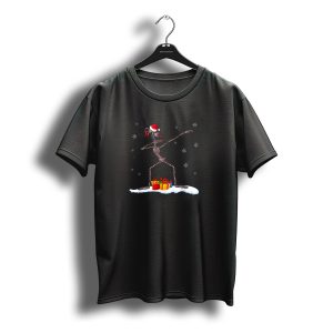Christmas Dabbing Siren Head With Santa Hat And Gifts T-Shirt