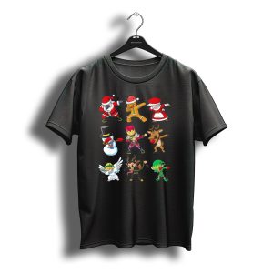 Christmas Dabbing Squad Santa Gingerbread Snowman Nutcracker Reindeer T-Shirt