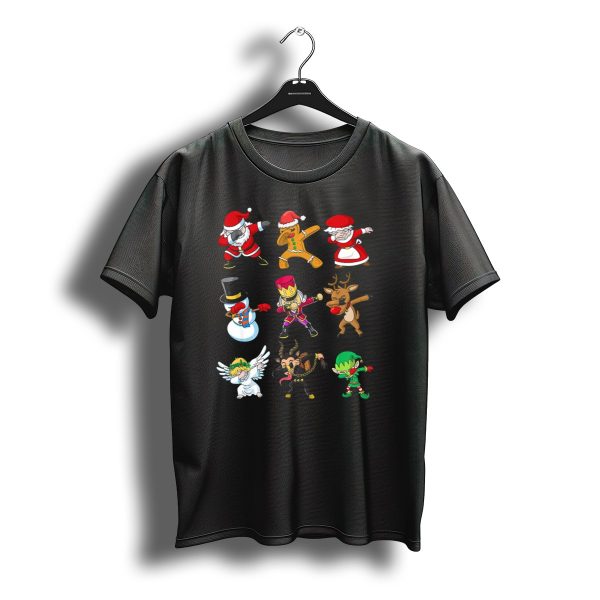 Christmas Dabbing Squad Santa Gingerbread Snowman Nutcracker Reindeer T Shirt t shirt 1