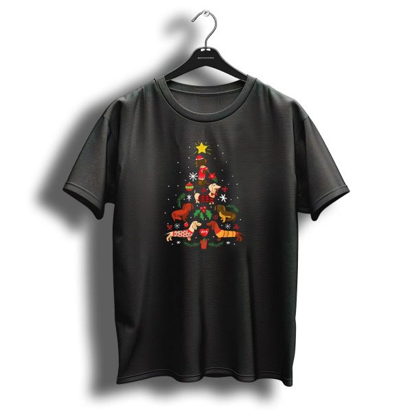 Christmas Dachshund Tree Funny Ornament Dog Winter Holiday T Shirt 1 t shirt 1