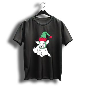 Christmas Dog With Festive Hat T-Shirt