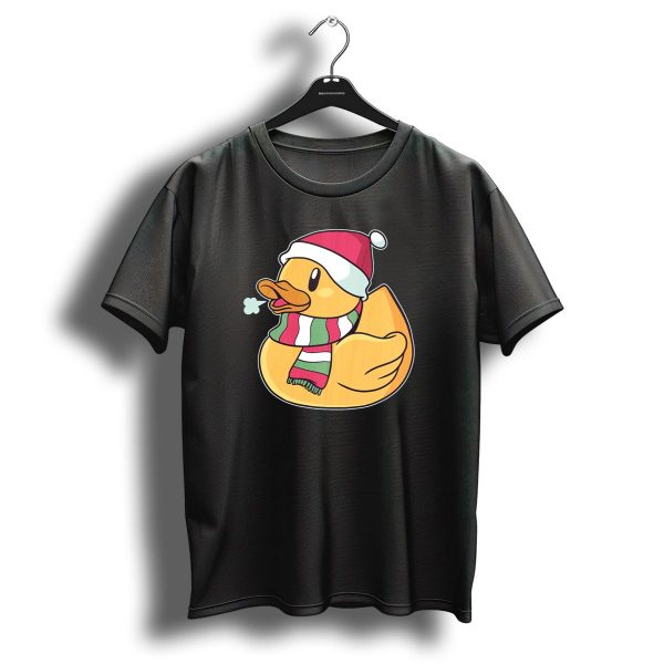Christmas Duck Santa Hat And Scarf T Shirt 1 t shirt 1