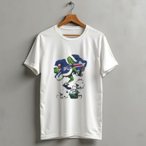 Christmas Grinch Buffalo Bills Stomp Helmets Nfl Teams T-Shirt