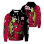 Christmas Grinch Ohio State Buckeyes Is This Jolly Enough All-Over Print Hoodie