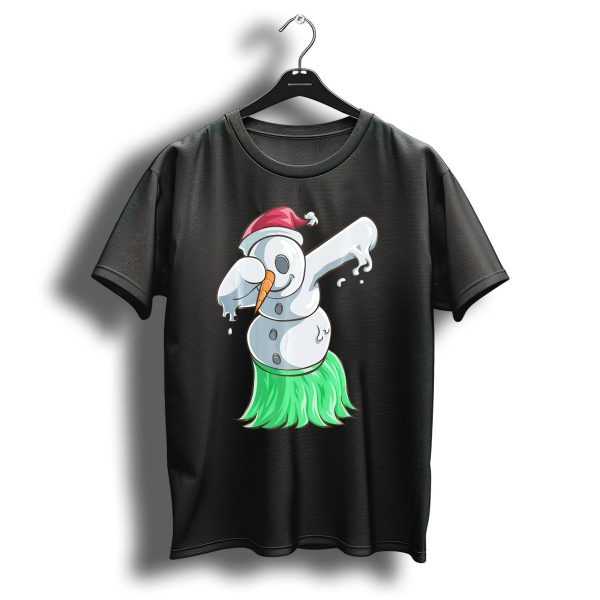 Christmas In July Dabbing Snowman Tropical Hula Dance T Shirt 1 t shirt 1