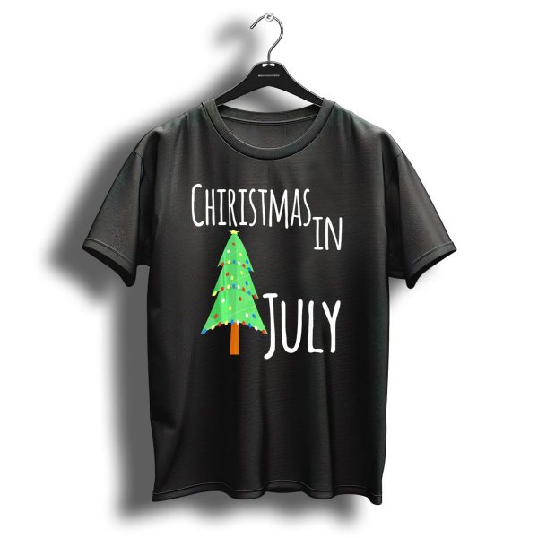 Christmas In July Tree Lights Festive Summer T Shirt 1 t shirt 1