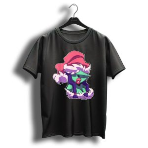 Christmas Is Coming Character In Festive Purple Santa T Shirt