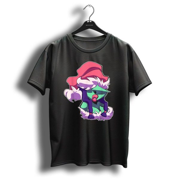 Christmas Is Coming Character In Festive Purple Santa T Shirt 1 t shirt 1