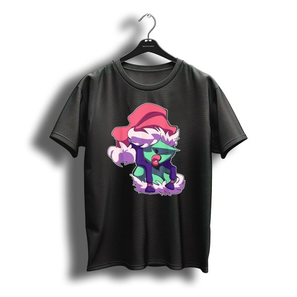 Christmas Is Coming Character In Festive Purple Santa T Shirt t shirt 1