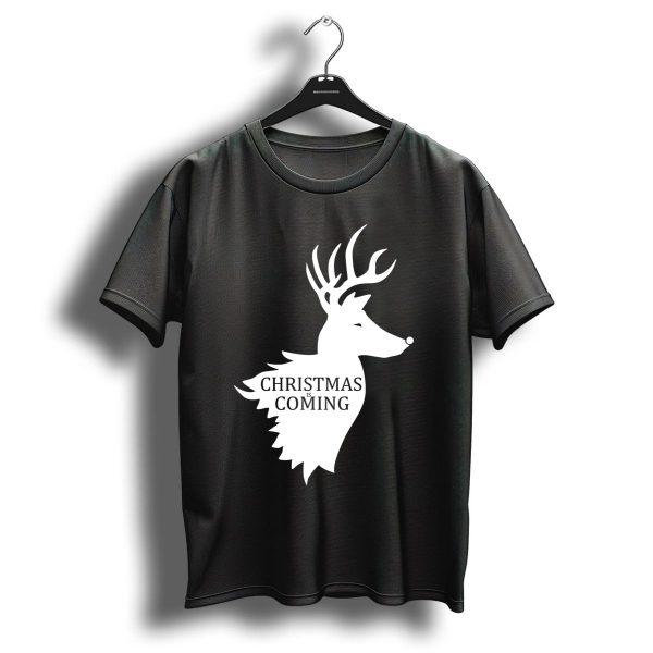 Christmas Is Coming Reindeer Stag T Shirt 1 t shirt 1