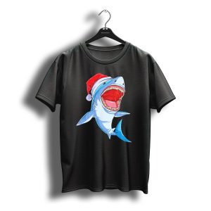 Christmas Kids Santa Shark T-Shirt