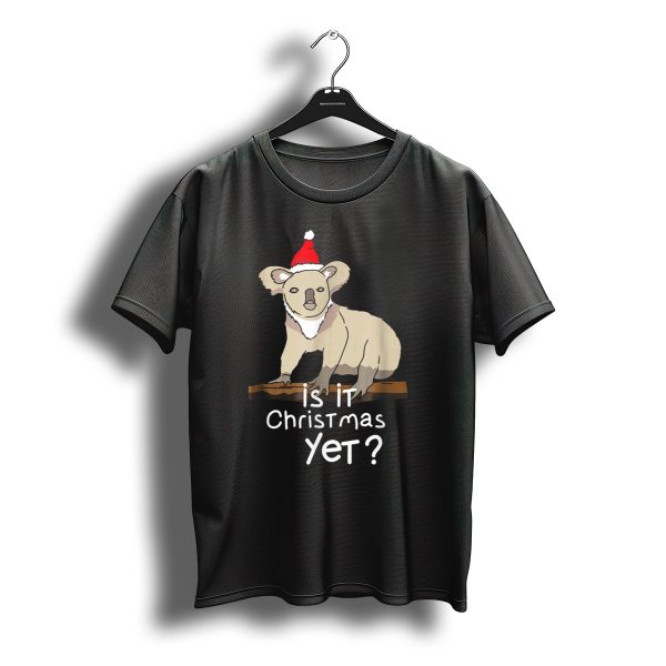 Christmas Koala Bear Santa Hat Is It Christmas Yet T Shirt t shirt 1