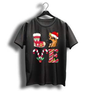 Christmas Love My German Shepherd T-Shirt