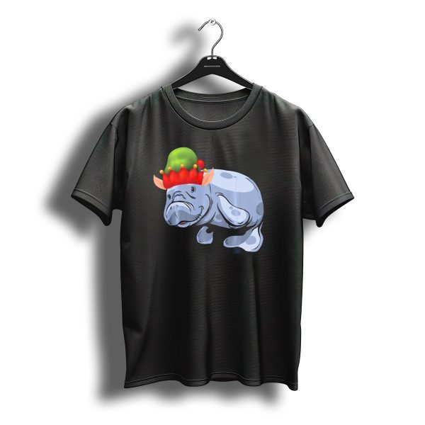 Christmas Manatee In Santas Elf Hat T Shirt t shirt 1