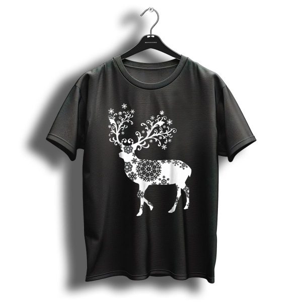 Christmas Mom Daughter Father Son Matching Deer Snowflake Clothing T Shirt 1 t shirt 1