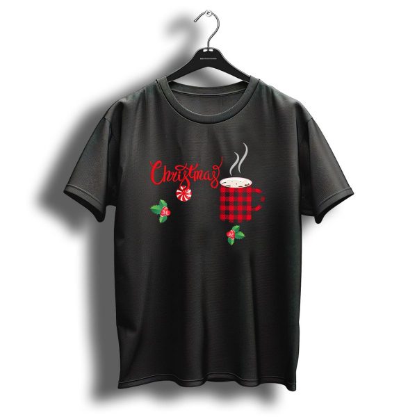 Christmas Movie And Hot Cocoa Kind Of Day With Peppermint And Holly T Shirt 1 t shirt 1